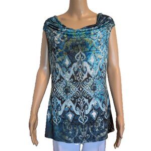 NWOT S-Twelve Sleeveless Embellished Top Size L